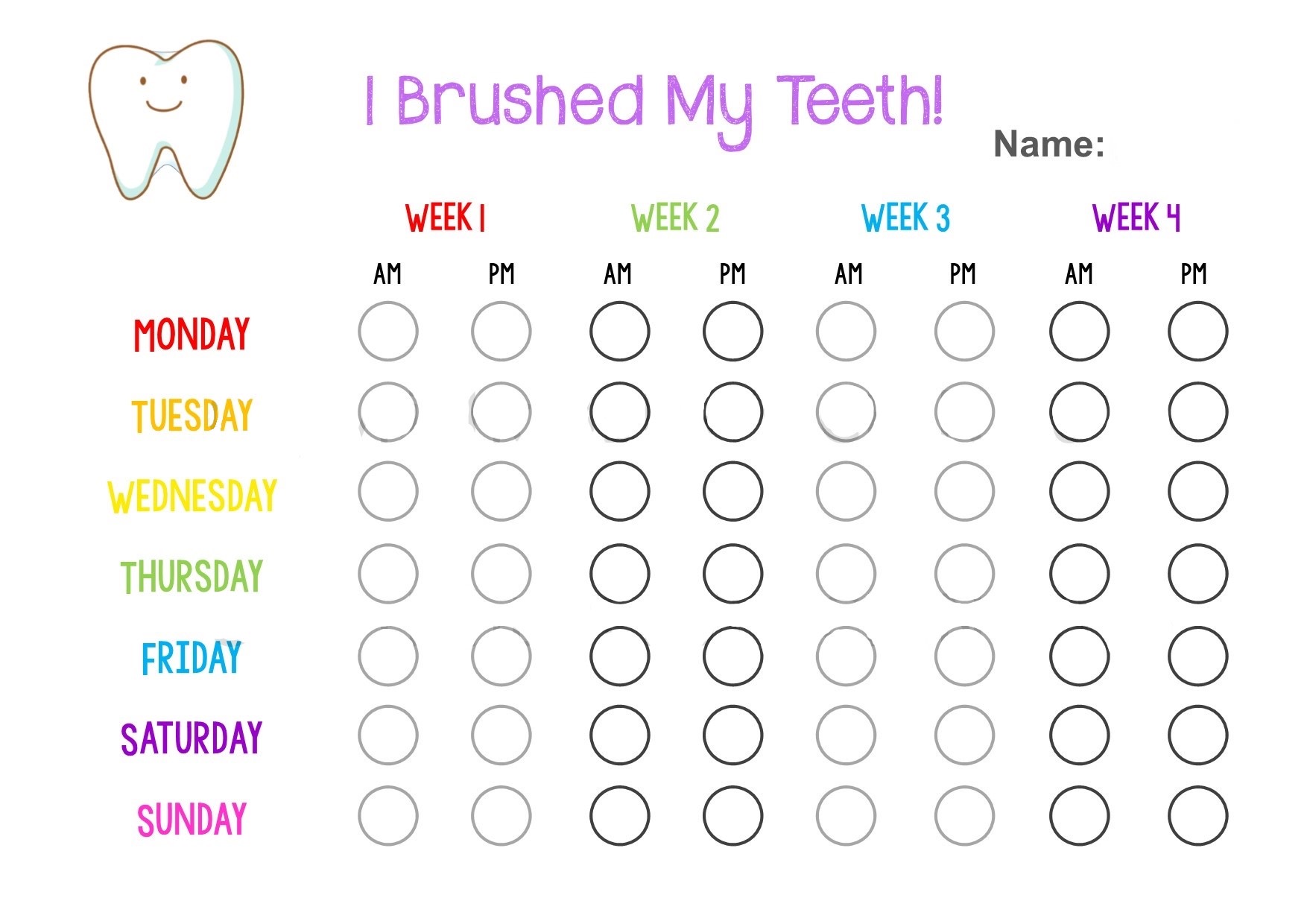 Tooth Chart