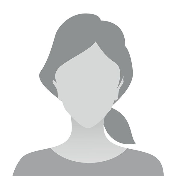 The image shows a stylized silhouette of a person with a side profile view, featuring a hairstyle, neck, shoulders, and part of an arm.